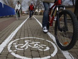 Дорога в школу, в детский сад и велодорожки
