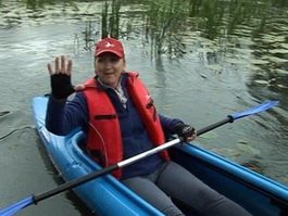 В пятый раз по Анграпе прошел международный сплав на байдарках