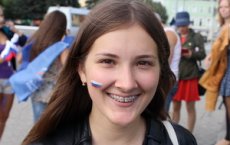 Сегодня в Гусеве на городской площади прошла акция, приуроченная к Дню Государственного флага РФ