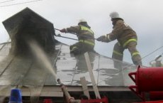 Сегодня утром на улице Ломоносова произошел пожар