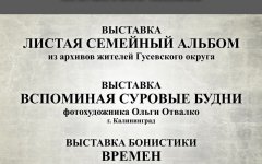В Гусевском музее действует выставка «Памятью живы»