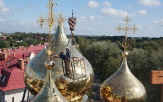 Подходит к завершению строительство уникального храма-памятника в городе Гусеве