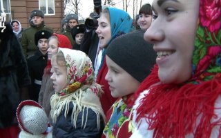 Видеосюжет освящения нового храма в Гусеве