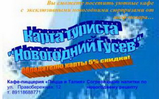 5 причин провести Новогодние каникулы  в Гусеве