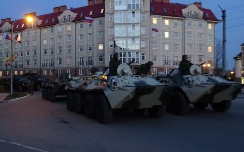 Военнослужащие 11-го армейского корпуса провели репетицию парада