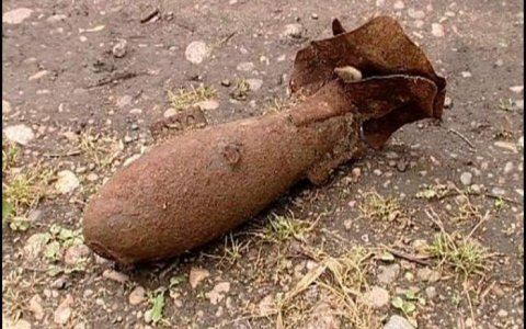 В посёлке Ильино под Гусевом обнаружена авиабомба ФАБ-50 времён ВОВ