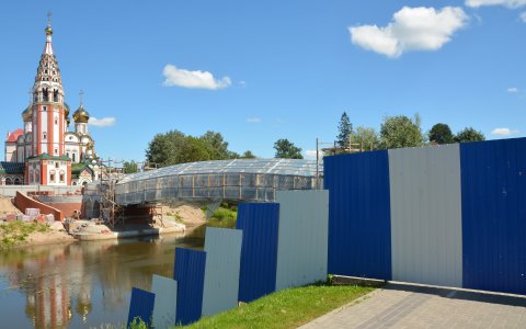 Строительство пешеходного моста возобновят сразу после судебных разбирательств