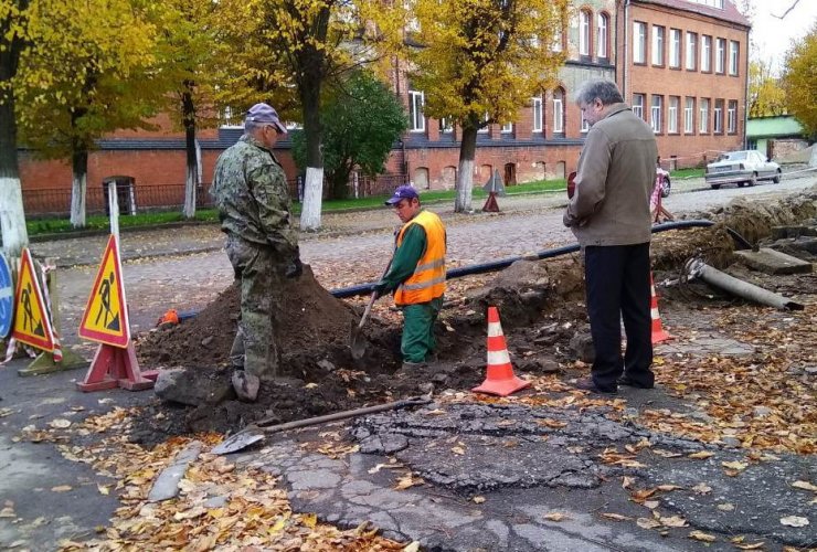 На улице Профсоюзной произведены работы по капитальному ремонту водопроводных сетей