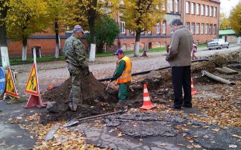 На улице Профсоюзной произведены работы по капитальному ремонту водопроводных сетей