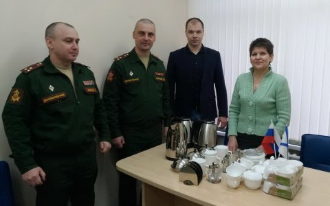 В Гусевском кадетском корпусе прошла встреча представителей 11 армейского корпуса с руководителем филиала