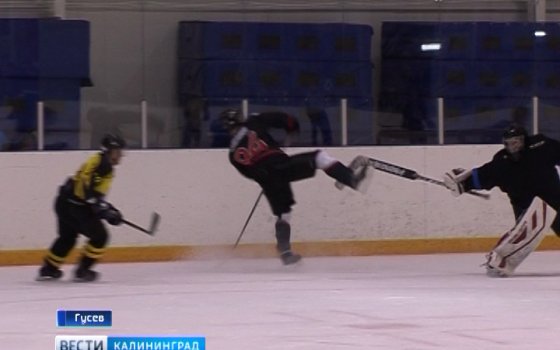 В Гусеве состоялся решающий матч Чемпионата области по хоккею