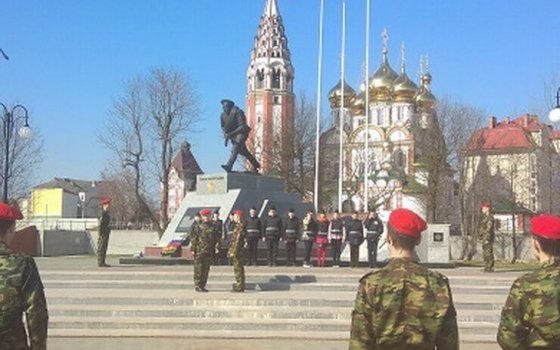В Гусеве ЮИДовцы приняли участие в несении почетной Вахты Памяти на Посту №1