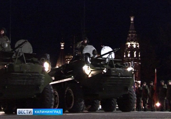 В Гусеве отрепетировали военный парад