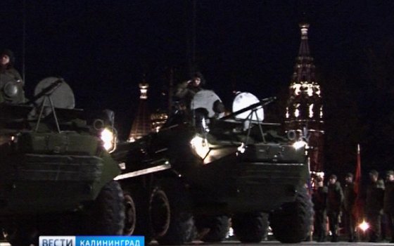 В Гусеве отрепетировали военный парад