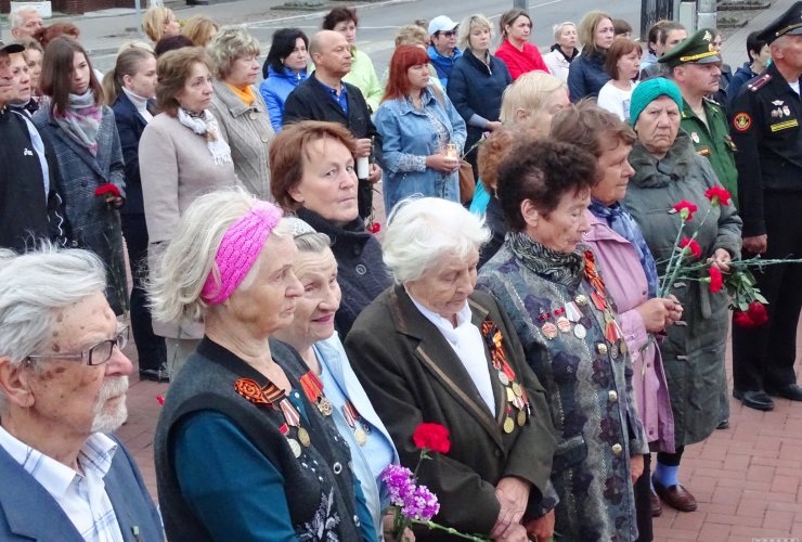 Жители Гусева отдали дань памяти погибшим в годы Великой Отечественной войны