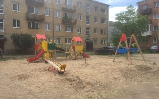 В Гусеве в рамках Программы конкретных дел приступили к обустройству детских игровых площадок