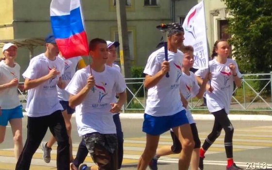 Международная факельная эстафета «Бег Мира» прошла через Гусев