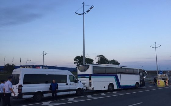 В Калининграде столкнулись рейсовый автобус до Гусева и маршрутка