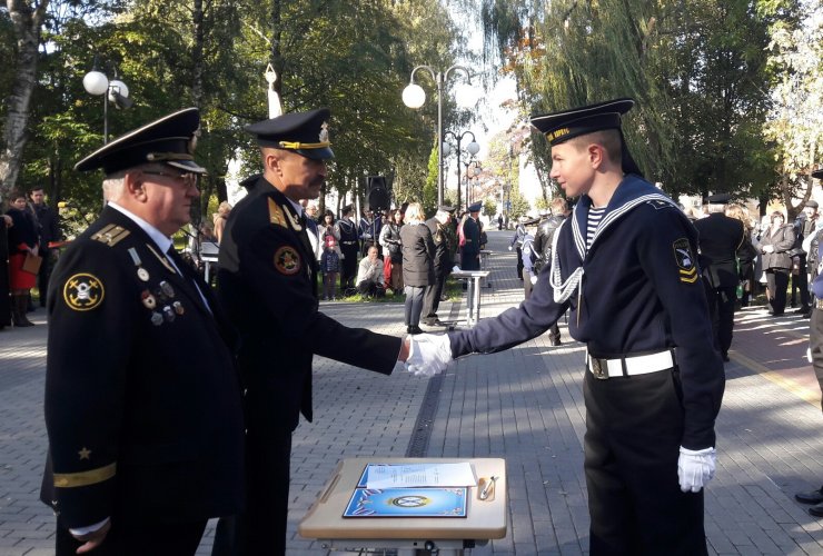 Сегодня прошла торжественная присяга воспитанников Гусевского кадетского корпуса