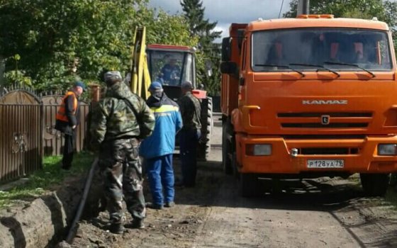 В Гусеве отремонтирован участок водопроводной сети по переулку Дальнему
