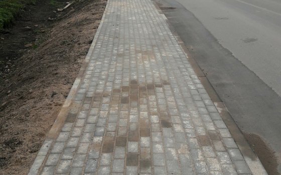 В поселке Фурманово обустроен новый тротуар