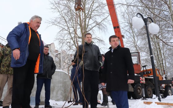 Глава городской администрации проинспектировал ход подготовки места для крещенских купаний