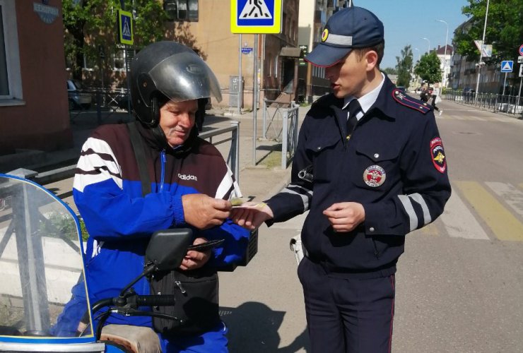 Госавтоинспекция проводит рейды по выявлению нарушений водителями двухколесных транспортных средств