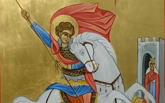 Христиане Сирии передали Гусевскому храму икону великомученика Георгия Победоносца
