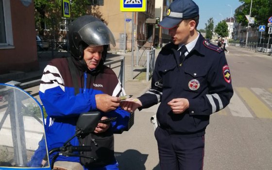 Госавтоинспекция проводит рейды по выявлению нарушений водителями двухколесных транспортных средств