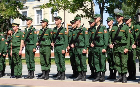 В Гусеве состоялась присяга молодого пополнения военнослужащих призыва «Весна-2019»