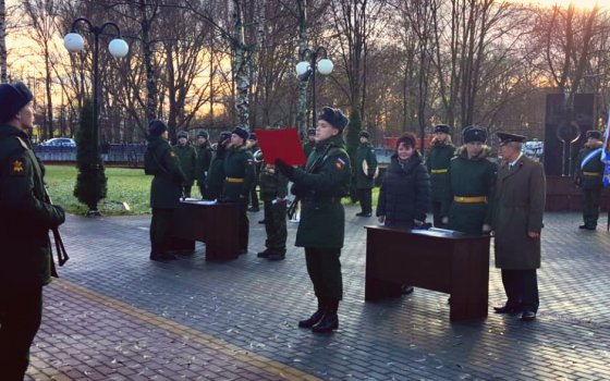 Сегодня состоялась торжественная присяга молодого пополнения военнослужащих
