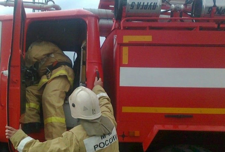 На улице Зои Космодемьянской в кирпичной бане выгорела парилка