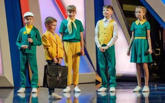 Гусевская команда КВН «Лето» в телевизоре