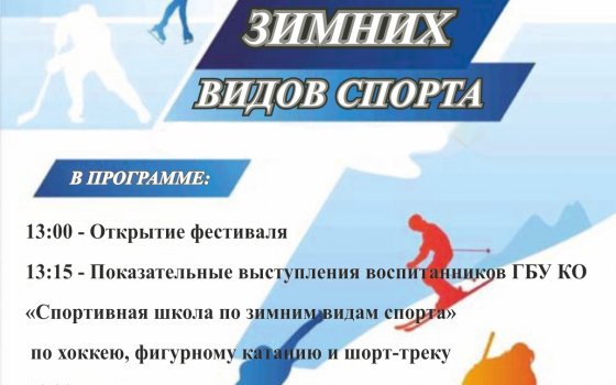 9 февраля в ФОКе пройдёт фестиваль Зимних видов спорта