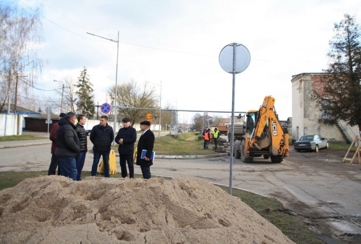 В рамках программы приграничного сотрудничества с Польшей начат ремонт улицы Советской