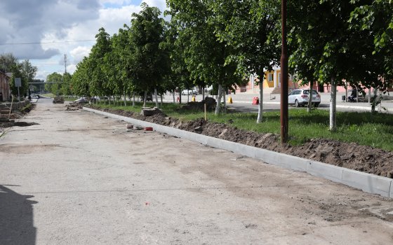 На нечетной стороне улицы Советской заканчивается первый этап работ