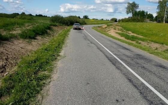 Под Гусевом автомобиль «Ауди» вылетел в кювет