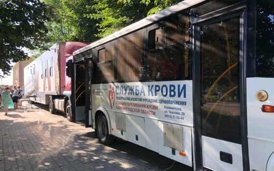 Гусев посетила выездная бригада Областной станции переливания крови