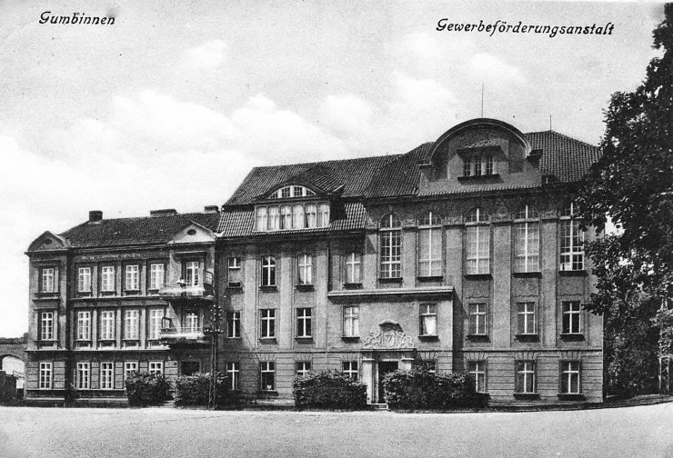 Гартенштрассе, здание Прусской ремесленной палаты, которое в период с 1934 по 1936 годы было реконструировано под ратушу (гусевский Политех)