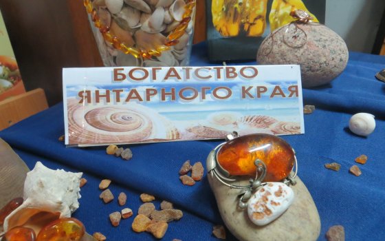Лермонтовская библиотека приглашает на выставку изделий из янтаря «Богатство янтарного края»