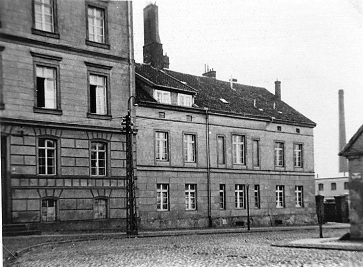Конец улицы Брауерейнштрассе (поворот на улице Толстого). 1936 год