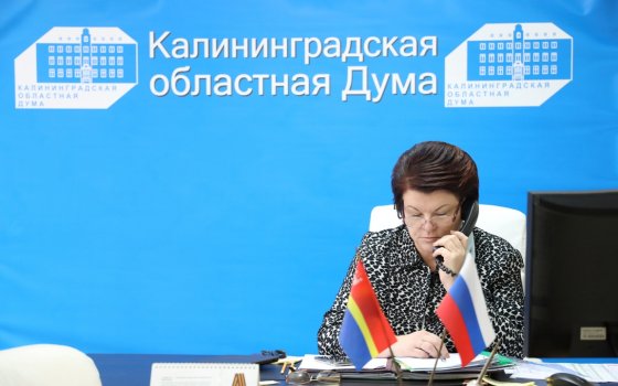 Спикер областной думы провела прием граждан по телефону