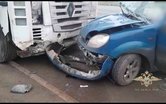 Видео с места смертельного ДТП под Гусевом