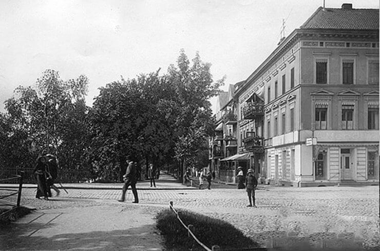 Даммштрассе, 1914 год (перекрёсток с улицей Победы)