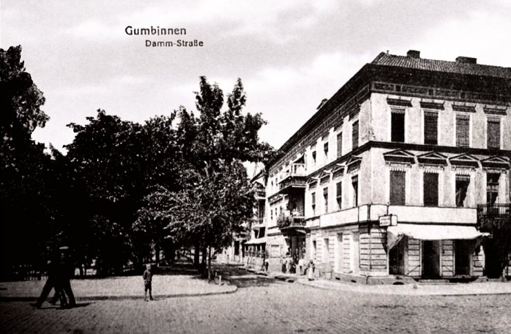 Даммштрассе, 1900–1910 годы (перекрёсток с улицей Победы)