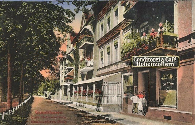 Даммштрассе, 1905–1913 годы (от перекрёстка с улицей Победы в сторону бывшего завода «Микродвигатель»)