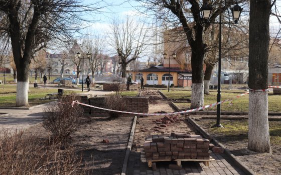 Начались работы по благоустройству сквера «Студента»
