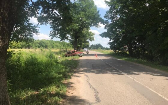 Под Гусевом автомобиль вылетел в кювет, пострадал водитель