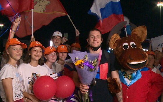 «Вести Калининград»: в Храброво встретили вице-чемпиона Олимпийских игр Станислава Шарова
