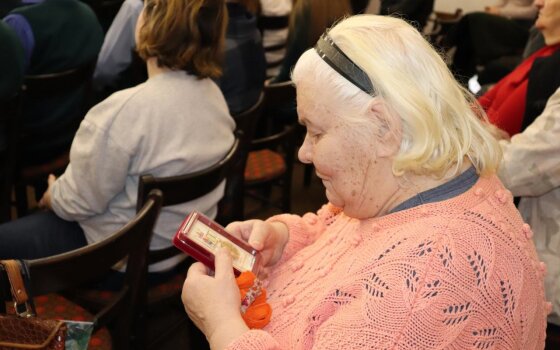 84-летие отмечает жительница блокадного Ленинграда Баранова Галина Дмитриевна